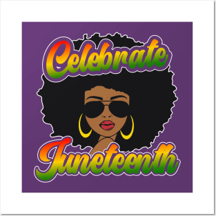 CELEBRATE JUNETEENTH WOMENS Posters and Art